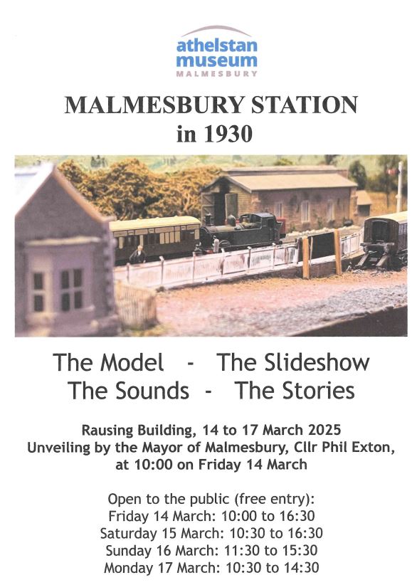 Athelstan Museum presents Malmesbury Station in 1930